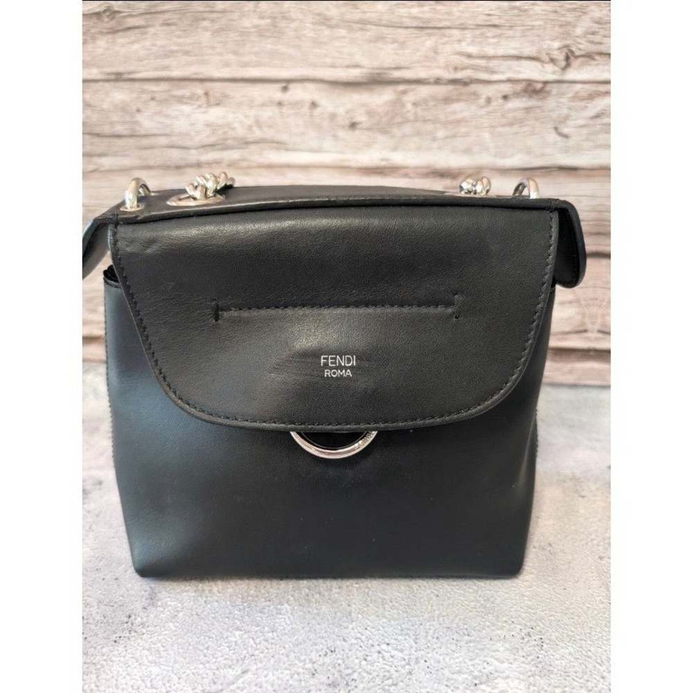 Fendi Back to School Mini Leather Backpack Crossbody Handbag